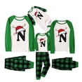 thumbnail image 1 of Fgnfyis Christmas Pajamas for Family Deer Horn Christmas Hat Letter Print Long Sleeve Pajamas Set Nightwear, 1 of 5