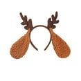 thumbnail image 1 of Fgnfyis Christmas Reindeer Ear Headband Festive Hair Accessory for Kids Holiday Dress Up Party Props Coffee One Size, 1 of 3
