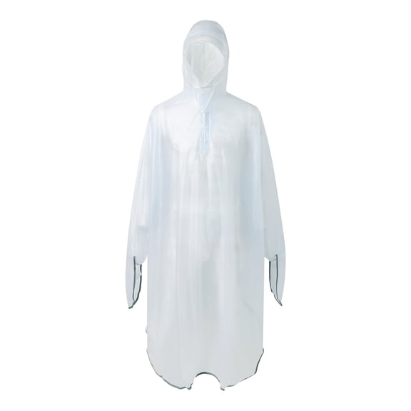 Fgnfyis Cycling Rain Poncho for Outdoor Motorcycle Scooter Use Durable with Backpack Slot and Reflective Strips Light Blue