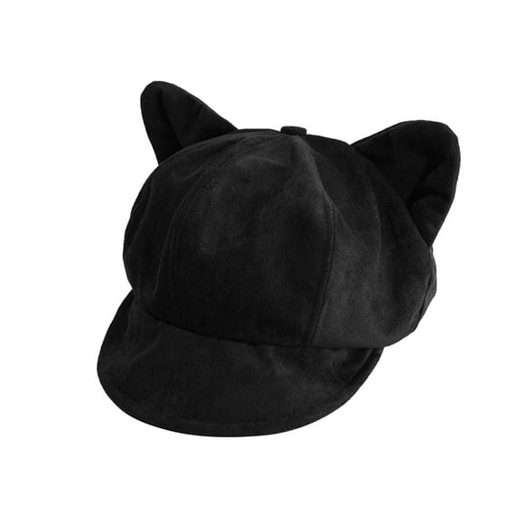 Fgnfyis Elegant Beret Hat Classic Slouchy Boy Cap Fashionable Headwear for Daily Outfits Face Womens Hats Black