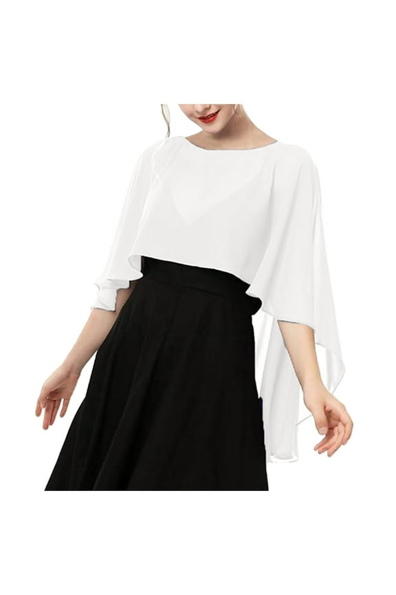 Elegant Chiffon Fashion Shawl Wraps For Women Dresses Evening Wear Accessories OTHER One Size