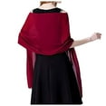 thumbnail image 1 of Fgnfyis Elegant Chiffon Fashion Shawl Wraps For Women Dresses Evening Wear Accessory Red L, 1 of 4