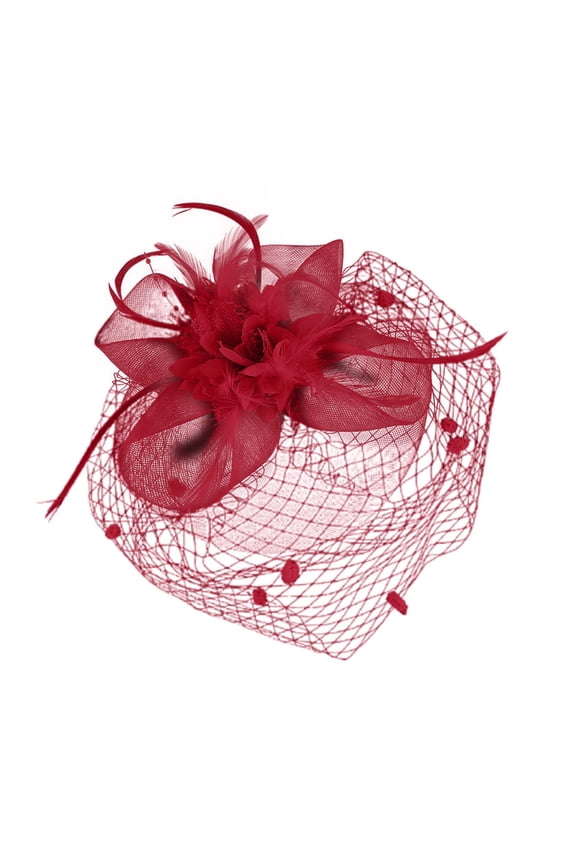 Elegant Fascinator Hat Wedding Headpiece for Bride Performance Accessories Heardband Headwear One Size