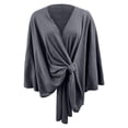 thumbnail image 1 of Fgnfyis Elegant Solid Color Shawl Cape For Women Soft Comfortable Poncho Outerwear Wrap GY2 One Size, 1 of 3
