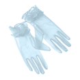 thumbnail image 1 of Fgnfyis Elegant Transparent Short Mesh Gloves for Women Bridal Wedding Evening Slim Fit Stylish Halloween Dance Party BU1, 1 of 3