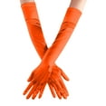 thumbnail image 1 of Fgnfyis Elegant Women Satin Gloves for Wedding Party Evening Formal Events and Orange One Size, 1 of 3