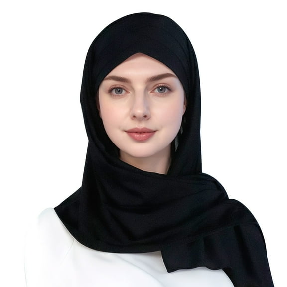 Fgnfyis Elegant Women's Hat Ruffle Cancer Chemo Turban Wrap Cap Scarf Shawl for Versatile Styling and Comfort Black One Size