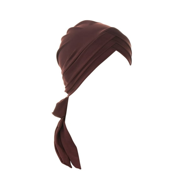 Fgnfyis Ethnic Bohemian Floral Pleated Turban Headwrap Band for Women Fashion Headwear F One Size