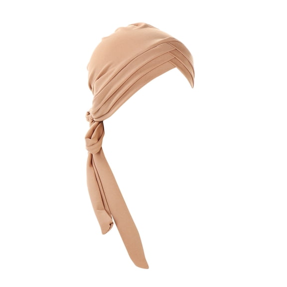Fgnfyis Ethnic Bohemian Floral Pleated Turban Headwrap Band for Women Fashion Headwear G One Size