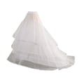thumbnail image 1 of Fgnfyis Extra Large Wedding Dress Petticoat with Two Steel Elastic Waist Hard for Special Events and Performances Long Train Underskirt White One Size, 1 of 3