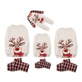 thumbnail image 1 of Fgnfyis Family Christmas Pajamas Deer Check Print Soft 2 Piece Set Sleepwear Nightwear, 1 of 4