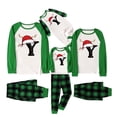 thumbnail image 1 of Fgnfyis Family Christmas Pajamas Deer Horn Christmas Hat Letter Print Matching Long Sleeve Pajamas Set Loungewear, 1 of 5