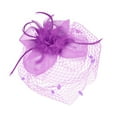 thumbnail image 1 of Fgnfyis Fascinator Hat for Day Elegant Wedding Headpiece for Bride and Performance Accessories and sophisticated Purple, 1 of 3