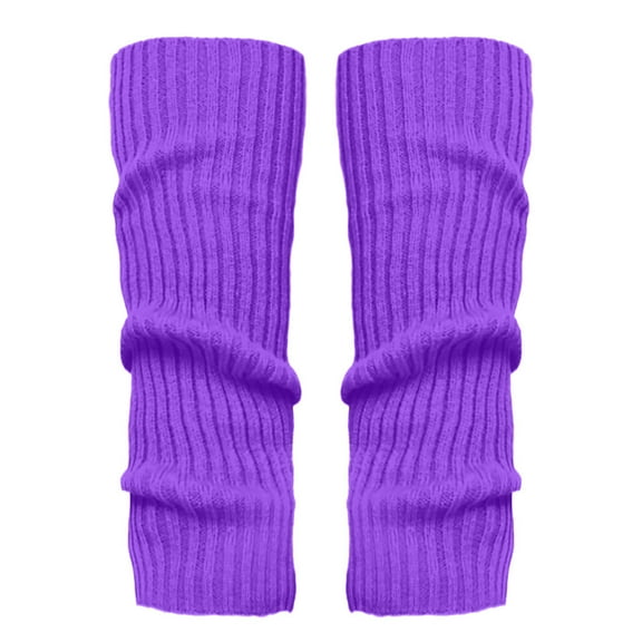 Fgnfyis Fashion Leg Warmers For Women And Girls Athletic Leg Sleeves For Sports And Fitness Activities Purple One Size