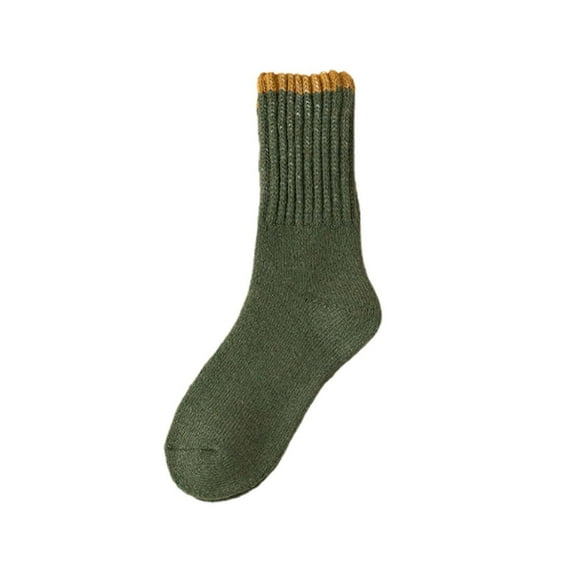 Fgnfyis Fashionable Autumn and Winter Women's Boot Socks Winter Solid Color Thick Warm Socks Comfortable Boat Socks Christmas Army Green One Size