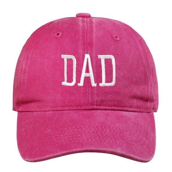 Fgnfyis Fathers Day DAD Embroidered Baseball Cap Custom Printed Design For Dad Hot Pink One Size