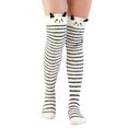 thumbnail image 1 of Fgnfyis Fuzzy Over Knee Cartoon Thigh High Home Socks Winter Socks Cozy Womens Warm High Leggings Coral Socks White One Size, 1 of 3