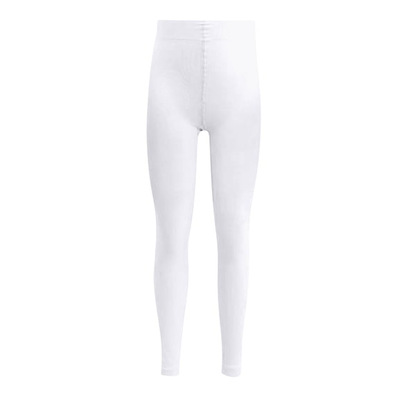 Fgnfyis Girl Leggings Solid Color Dance Nine Tenths Leggings for Kids Girls Pants White 3-4 Years