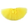 thumbnail image 1 of Fgnfyis Girls Carnival Dance Performance Tutu Skirt with Sparkling Glitter Sequins Layered Ballet for Party Play Yellow 9-12 Years, 1 of 2
