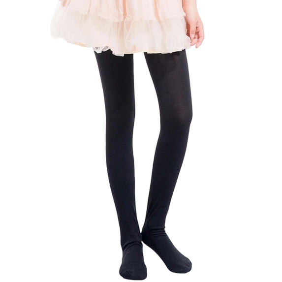 Fgnfyis Girls Leggings 40D Spring Summer Thin Non- White -Pilling Dance Tights Soft Breathable Stretchable Performance Kids Leggings Black 3-5 Years