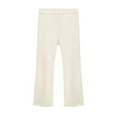 thumbnail image 1 of Fgnfyis Girls Pants Children Summer Thin Ice Silk Flared Pants Casual Versatile Western Style for Kids Trousers for Kids White 7-8 Years, 1 of 4