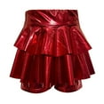 thumbnail image 1 of Fgnfyis Girls Performance Dress with Sequin Glitter Tutu Skirt and Attached Shorts for Stage Recital Party Red 4-5 Years, 1 of 2