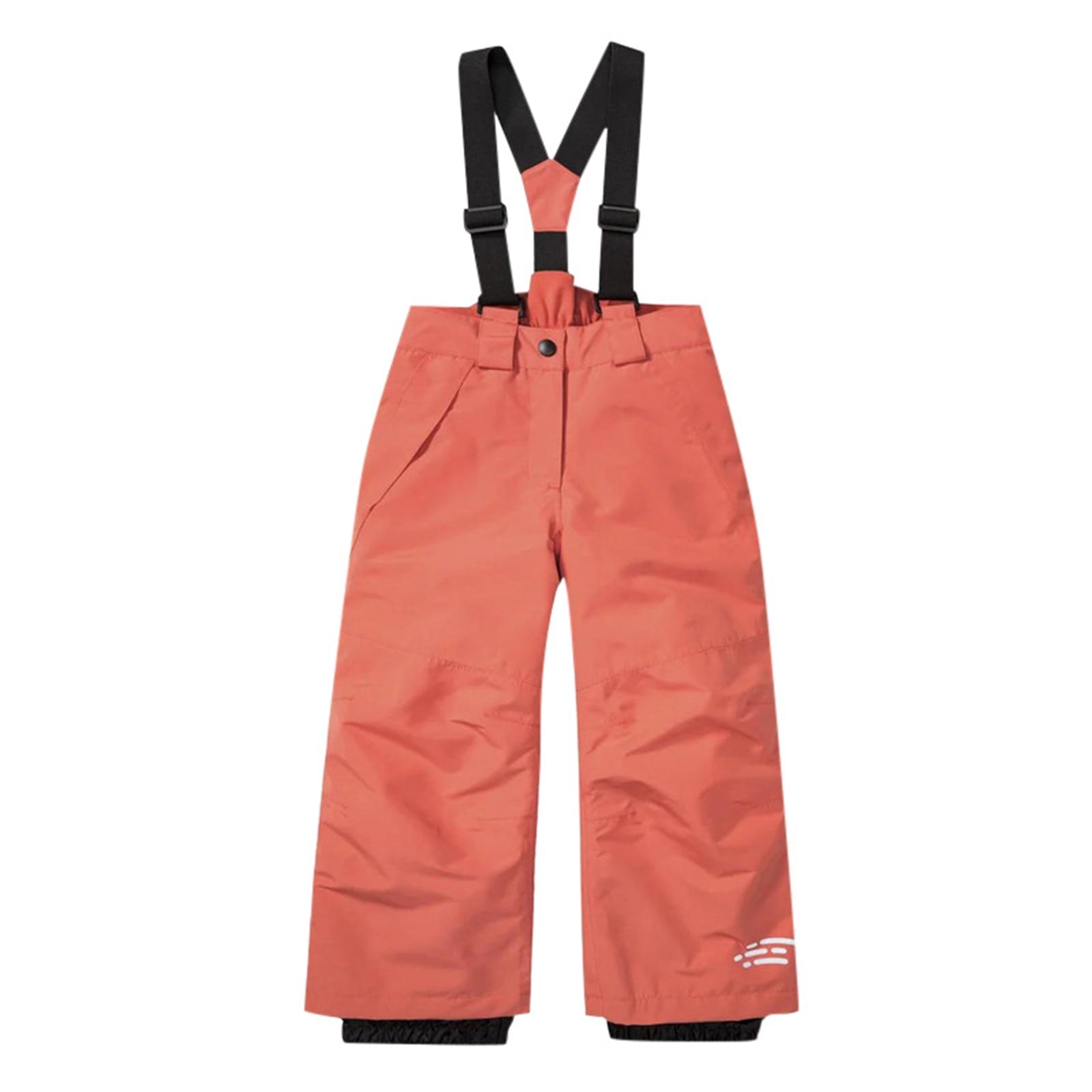 Fgnfyis Girls Ski Pants Outdoor Sports Overalls Warm Windproof Snowboard Trousers for Cold Weather Activities and Winter Adventures Orange M