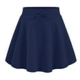 thumbnail image 1 of Fgnfyis Girls Skirt Casual Summer Bow Solid Color Athletic Tennis Skirts for Tweens Comfortable Stretchy Waistband Playwear Navy 7-8 Years, 1 of 4