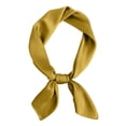 thumbnail image 1 of Fgnfyis Hair Scarf Solid Color Small Square Scarf 70x70cm Korean Versatile Spring Summer Bandana Hair Bandana Gold One Size, 1 of 3