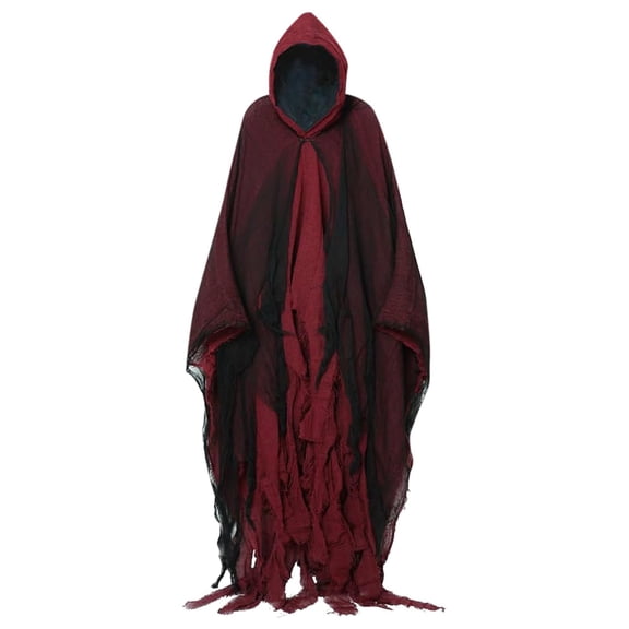 Fgnfyis Halloween Adult Cloak Witch Grim Scary Prank Props Shawl Wraps for Women Red