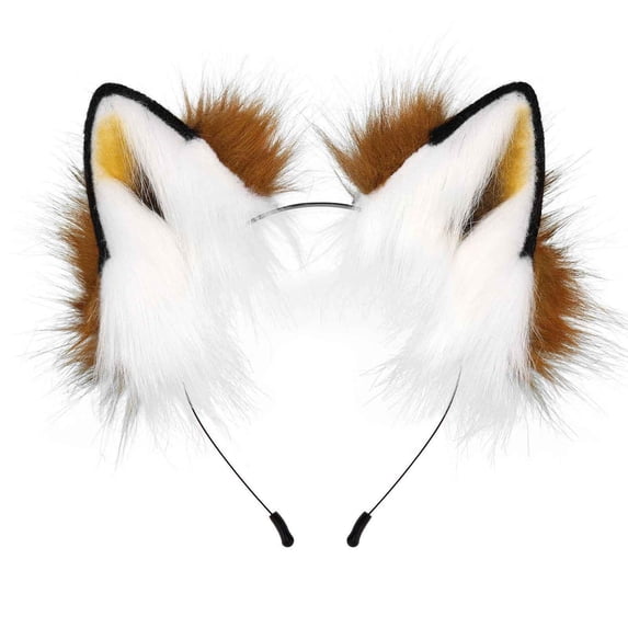 Fgnfyis Handmade Wolf Ears Headbands for Women Party Furry Accessories BW1