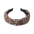 thumbnail image 1 of Fgnfyis Headbands for Women Oktoberfest Leopard Print Wide Knot Fascinator Headband Elegant Casual Hair Accessories for Women Bronze_003 One Size, 1 of 3