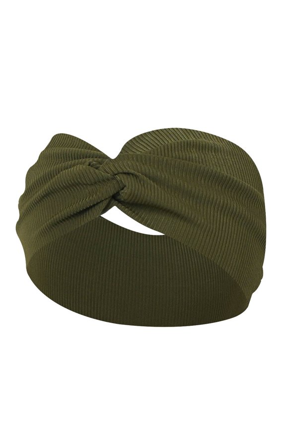 Headbands for Women Yoga Elastic Hair Bands Workout Running Non Sweat Hair Wrap for Girls and Boys Wicking Army Green