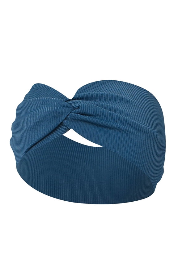 Headbands for Women Yoga Elastic Hair Bands Workout Running Non Sweat Hair Wrap for Girls and Boys Wicking Navy