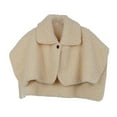 thumbnail image 1 of Fgnfyis Home Shoulder Neck Vest Warm Cape for Autumn Winter Indoor Outdoor Comfort Wear Beige One Size, 1 of 3