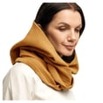 thumbnail image 1 of Fgnfyis Hooded Scarf for Men and Women Winter Warm Crinkle Soft Fashionable Neckwear Accessory Yellow One Size, 1 of 4