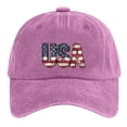 thumbnail image 1 of Fgnfyis Independence Day Hat Kids Summer Baseball Caps with Printed Designs Casual Leisure Wear Sun Protection Pink, 1 of 2