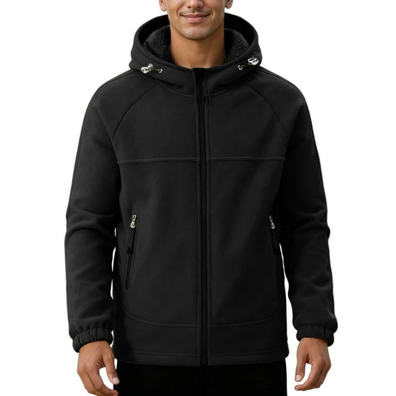 Fgnfyis Jackets for Men Jackets for Outdoor Activities Warm and Cozy Winter Wear Versatile Lightweight Coat for Everyday Use Mens Winter Coats Black L