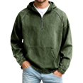 thumbnail image 1 of Fgnfyis Jackets for Men Casual Hooded Zip up Denim Jacket Lightweight Style Outerwear Coat for Daily Streetwear Mens Coats Army Green L, 1 of 5