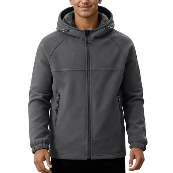 Fgnfyis Jackets for Men Jackets for Outdoor Activities Warm and Cozy Winter Wear Versatile Lightweight Coat for Everyday Use Mens Winter Coats Grey M