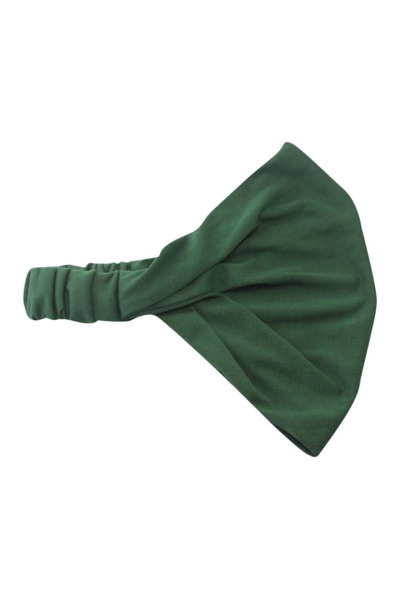 Japanese Style Bandana Headband for Women and Men Soft Lightweight Comfortable Sweat Wicking Hair Accessory Green One Size