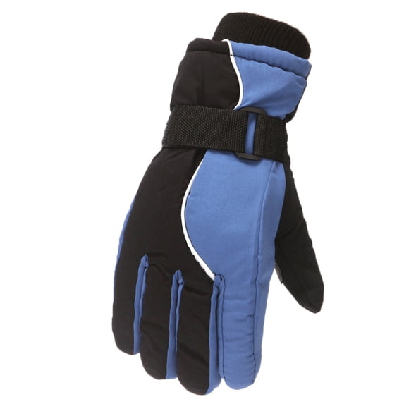 Fgnfyis Kids Boys Girls Snow Skating Snowboarding Windproof Warm Ski Gloves for Winter Outdoor Activities Ages 5 10 Light blue_002