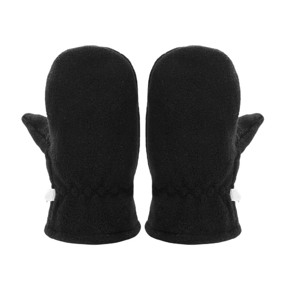 Fgnfyis Kids Gloves Mittens Soft Thermal Lined Toddler Mittens Enhanced Comfort Cold Weather Outdoor Play Black M