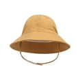 thumbnail image 1 of Fgnfyis Kids Hats Solid Color Fisherman Style Wide Brim Sun Protection Outdoor Play Adjustable for Boy Girl Kids Bucket Hat Gold M, 1 of 4
