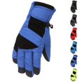thumbnail image 1 of Fgnfyis Kids Ski Gloves Soft Outdoor Skating Snowboarding Windproof Boys Girls Winter Gloves Print Ski Mittens Dark Blue, 1 of 4