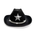 thumbnail image 1 of Fgnfyis Kids Sparkly Star Western Party Festival Sun Outdoor Play Girls Cowboy Hat Boys Christmas Glitter Cap, 1 of 5