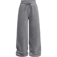 thumbnail image 1 of Fgnfyis Kids Sweatpants Elastic Waist Straight Leg Joggers Play Trousers For Girls And Boys Toddler Kids Kids Pants Grey 7-8 Years, 1 of 5
