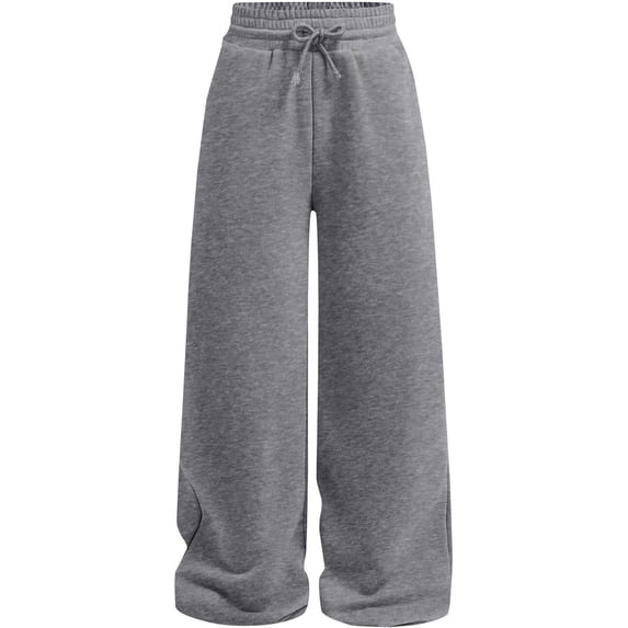 Fgnfyis Kids Sweatpants Elastic Waist Straight Leg Joggers Play Trousers For Girls And Boys Toddler Kids Kids Pants Grey 7-8 Years