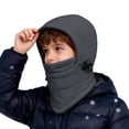 thumbnail image 1 of Fgnfyis Kids Winter Face Visor Windproof Lined Thermal Hood Kids Winter Hat Outdoor Sports Cycling Skiing, 1 of 5