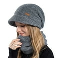 thumbnail image 1 of Fgnfyis Knitted Hat Winter Cycling Windproof Warm Cap with Brim Ear Winter Hats Winter Hats for Women B, 1 of 4